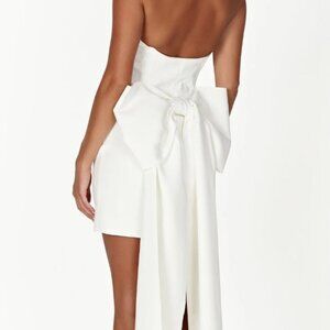 Meshki Meredith Strapless Bow Mini Dress - XXS